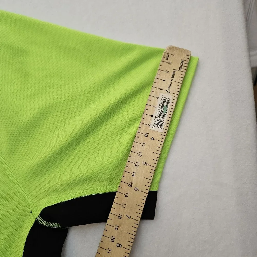 POLO SPORT Ralph Lauren Sz L Performance Shirt Rescue Green Crewneck Logo Y2K